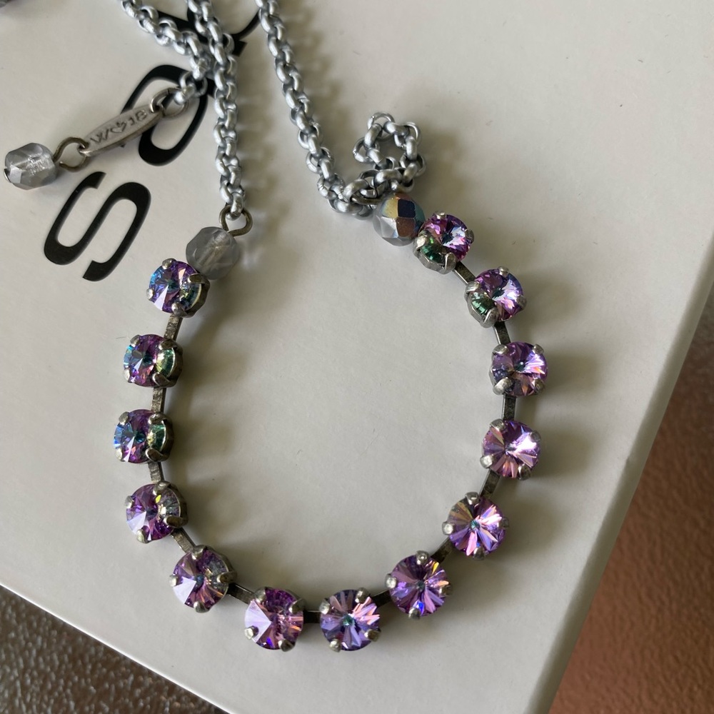 Sabika london crystals wrap necklace